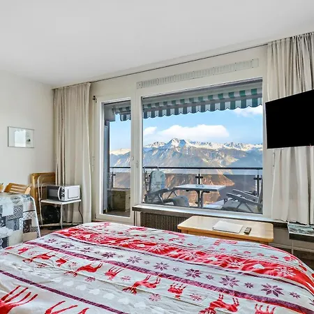 à - Avec Magnifique Vue Sur La Vallée Apartamento Crans-Montana