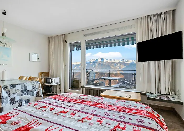 A - Avec Magnifique Vue Sur La Vallee Apartmán Crans-Montana